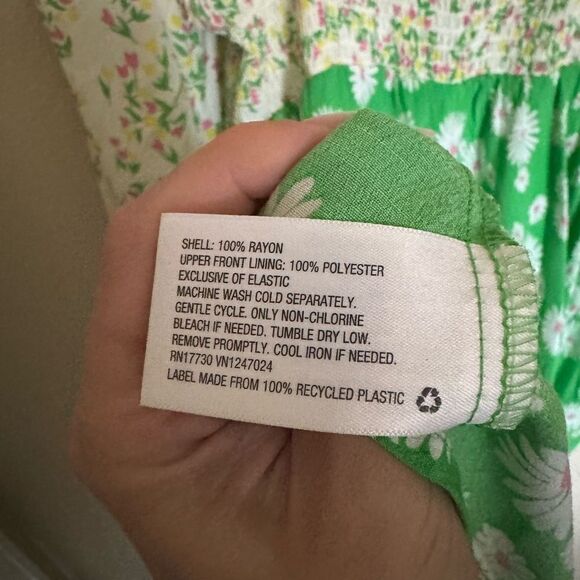 RIXO x TARGET Daisy‎ Long Sleeve Swing Dress (limited edition) Sz 8 Green - Picture 8 of 8